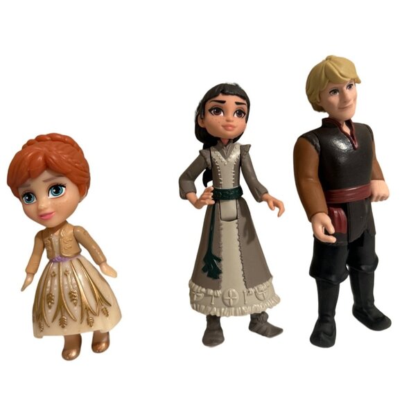 Frozen 6 Mini Action Figures Elsa Anna Kristoff And Friends 3.5" -4” Tall - Picture 3 of 11